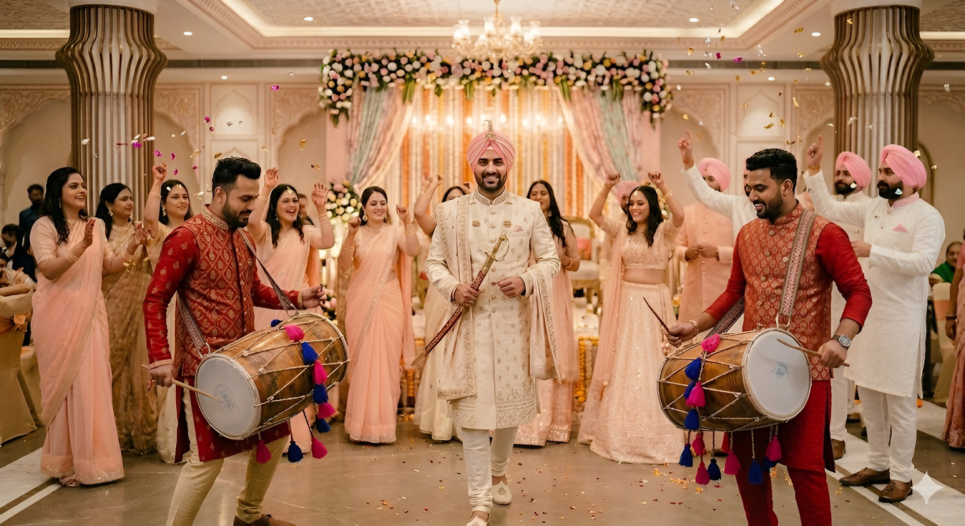 Groom entry dhol in Jaipur and Delhi NCR