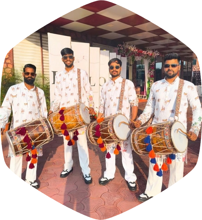 Wedding Baraat Dhol Wala in Jaipur Delhi NCR