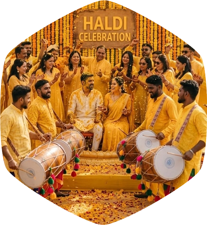 Haldi Sangeet Dhol Wala in Jaipur Delhi NCR